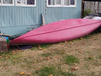 Red Kayak or Canoe Hull