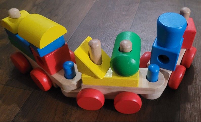 Wooden Train Blocks Set
