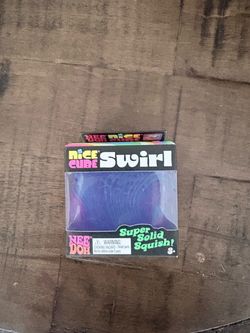 NeeDoh Nice Cube Swirl PURPLE PINK Schylling Super Solid Squish