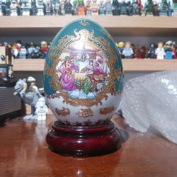 Porcelain Egg On Stand