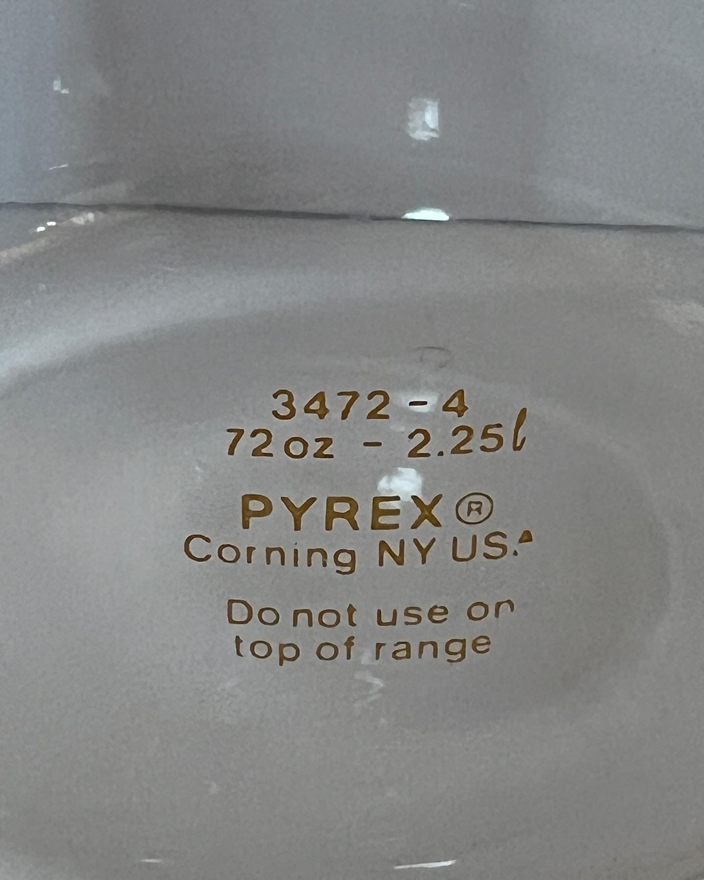 Vintage Pyrex Corning Butterfly Gold Carafe