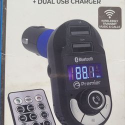 Premier Bluetooth FM transmitter And Car Charger 