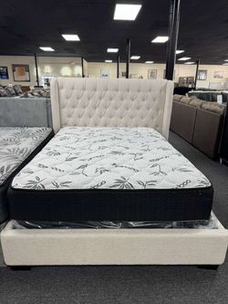 New Queen Size Bed • Bamboo Mattress & Box Spring Set for $848