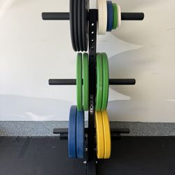 Rogue Weight Plate Set & Storage Tree