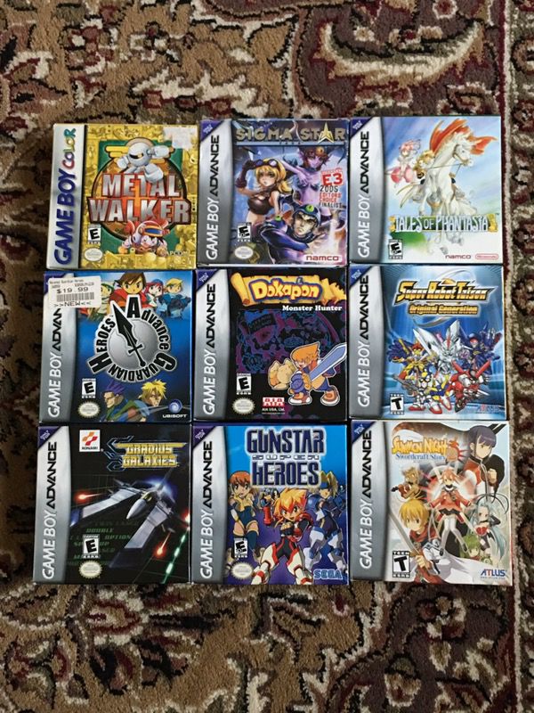 Various boxed CIB Gameboy and Gameboy Advanced games
