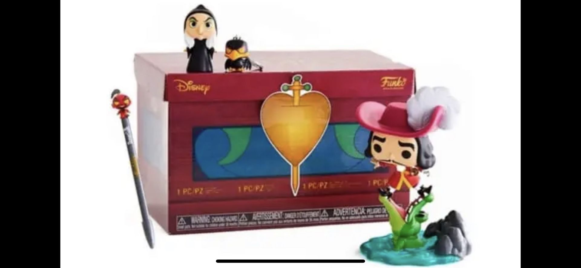 Funko Pop Disney Villains Captain Hook Tick Tock 456 Sealed Hot