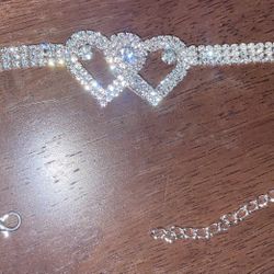 Two Hearts Anklet Or Bracelet