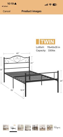 Twin Frame N Bed