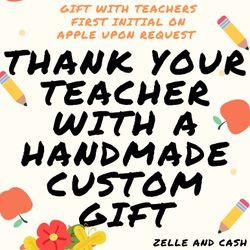 Handmade Custom Teacher Apron