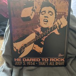 Elvis Metal Wall Sign – Vintage Style