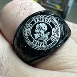 Stainless steel USMC Marine Corps Ring message me size 9 10 11 12 13 SHIPPING Is AVAILABLE 