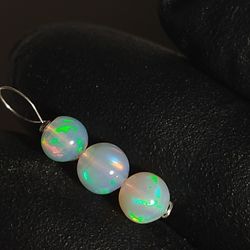 Natural Opal Bead (925) Pendant