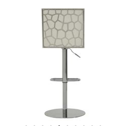 Allison White Adjustable 3 Stool 