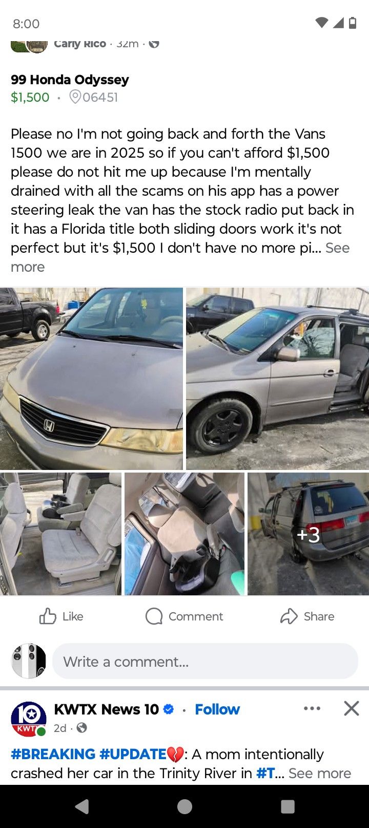 99 Honda Odyssey