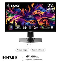 OLED Monitor MSI - MAG 271Q (27”)
