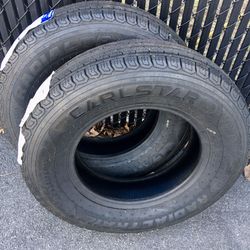 2x Brand New ST205/75R15 Carlisle Trailer Tires