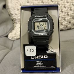 Casio F91W & W218H Watches