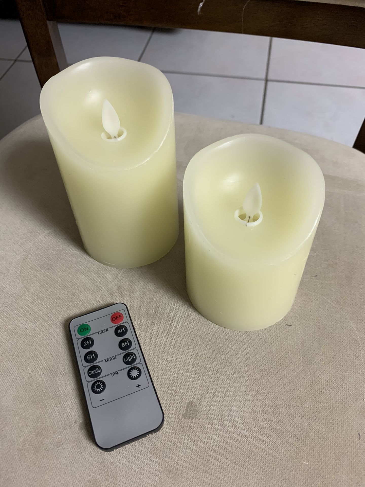 2 Artificial Battery Operated Candles