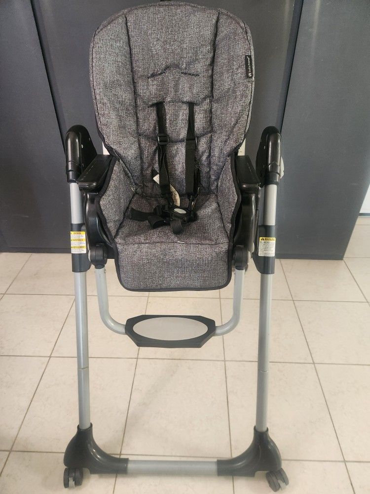 Baby Trend 5-in-1 Convertible High Chair, Color Gray, Easy Clean