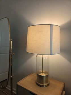 Gold/ glass table lamp