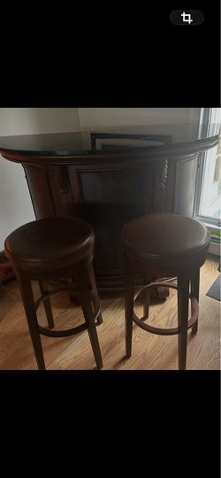 Bar and two stools
