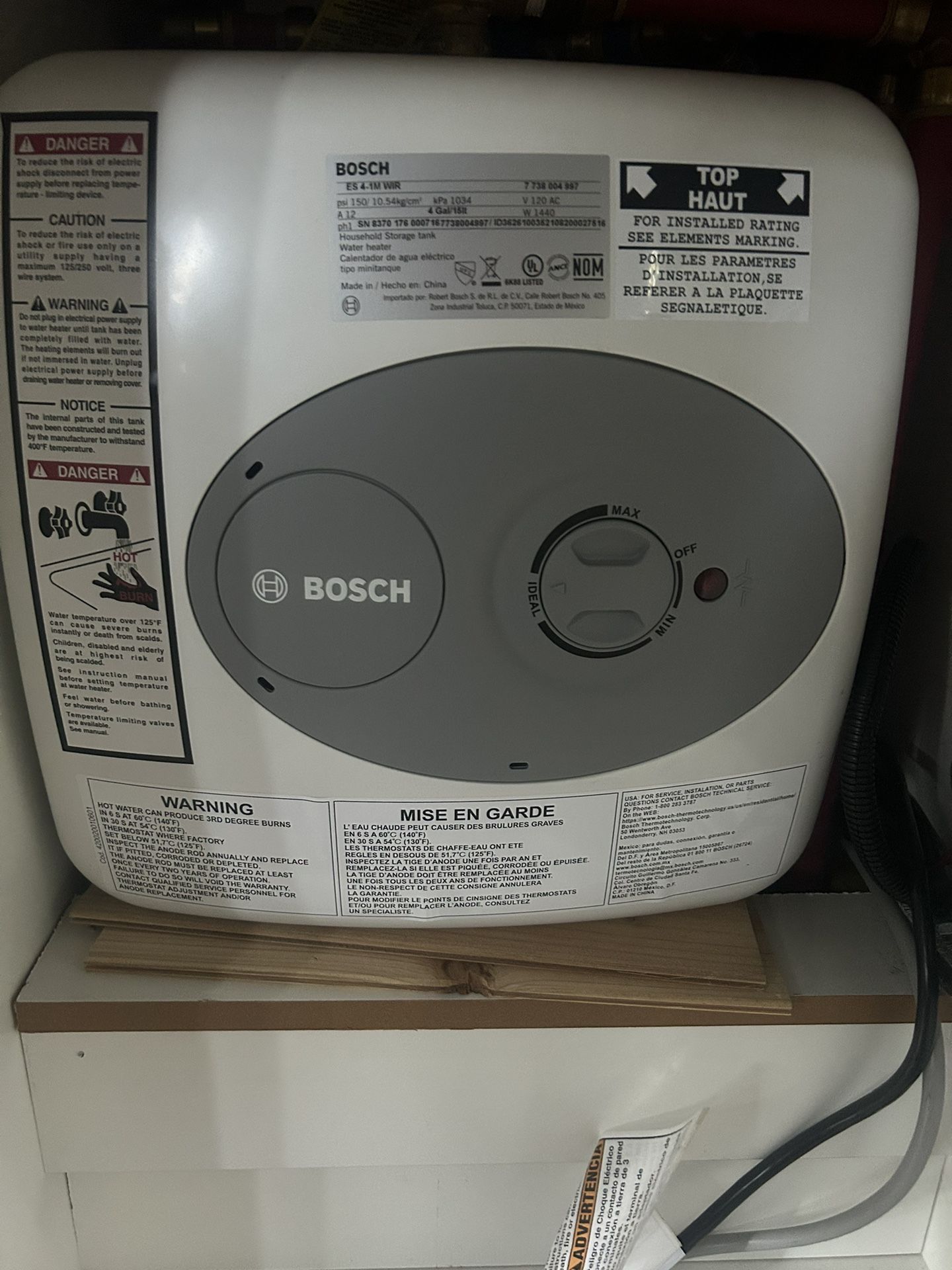 Bosch 4 Gallon Water Heater for Sale in Vlg Wellingtn, FL OfferUp