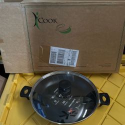 Icook 12” Non Stick Pan With Lid Casserole 