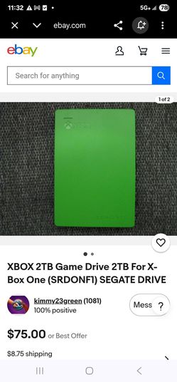Seagate for Xbox de 2 terabytes  no cables  asi