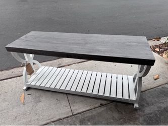 Shoe rack bench for the entryway