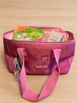 Trader Joe's Pink Insulated Lunch Bag