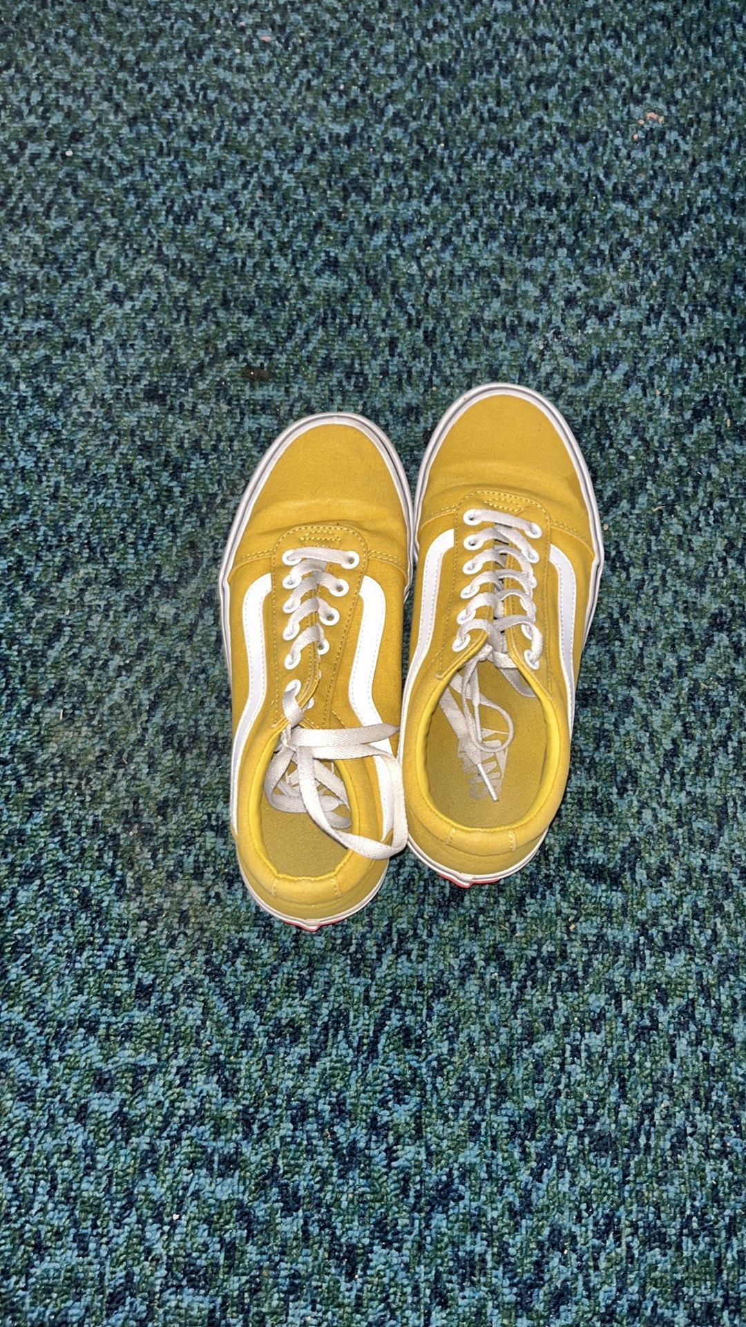 Gold/Yellow Vans size 9