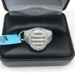 925 Sterling Silver 3.08CT MOISSANITE Men’s Ring Size 12