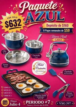 Paquete azul Princess house
