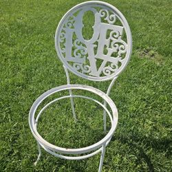 $150.00 - 1960's MidCentury "LOVE" Chair!  Wrought Iron/Arthur Umanoff Collectible!  Rare Find - Lowest Price!