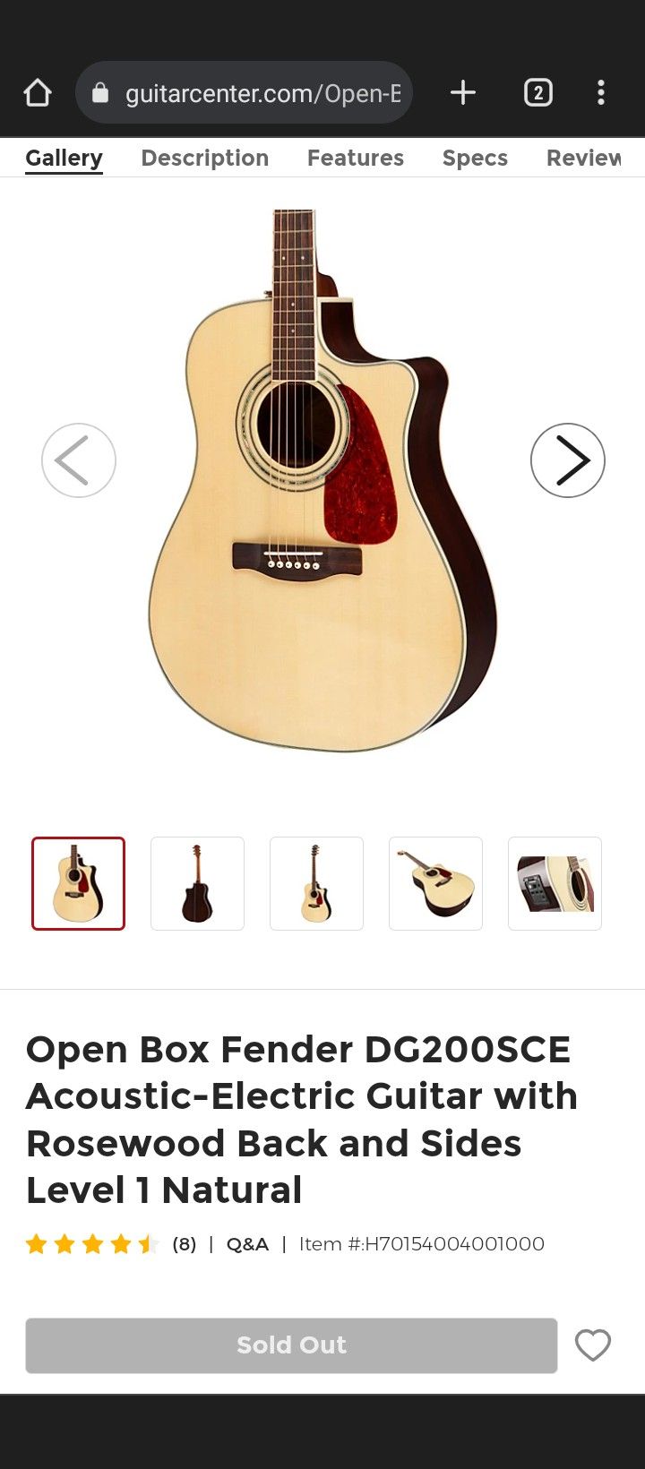 Fender dg200sce price best sale