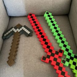 Minecraft Swords And Pickaxe