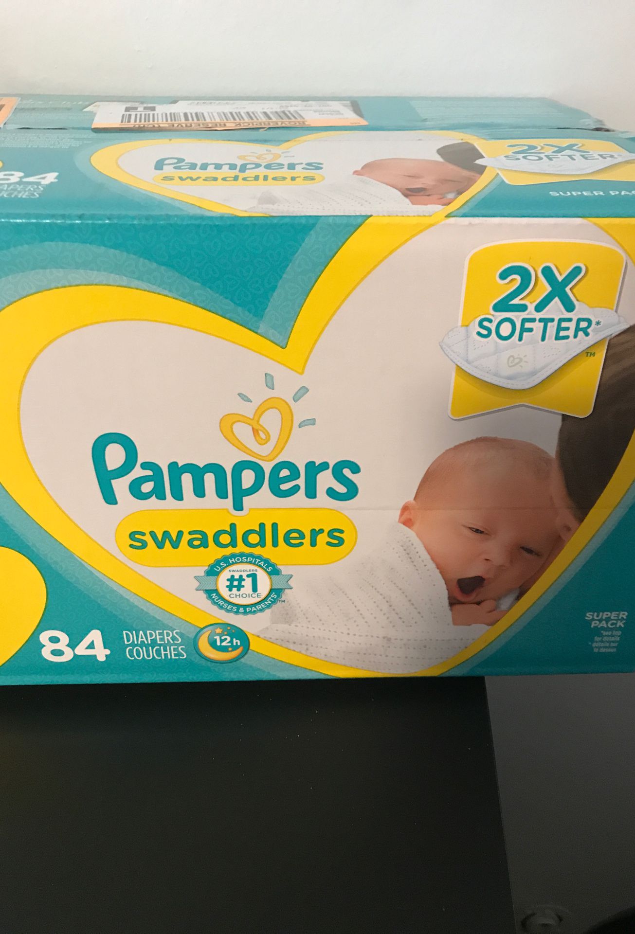 Pampers swaddlers - 42 diapers (1 package) - Newborn Size