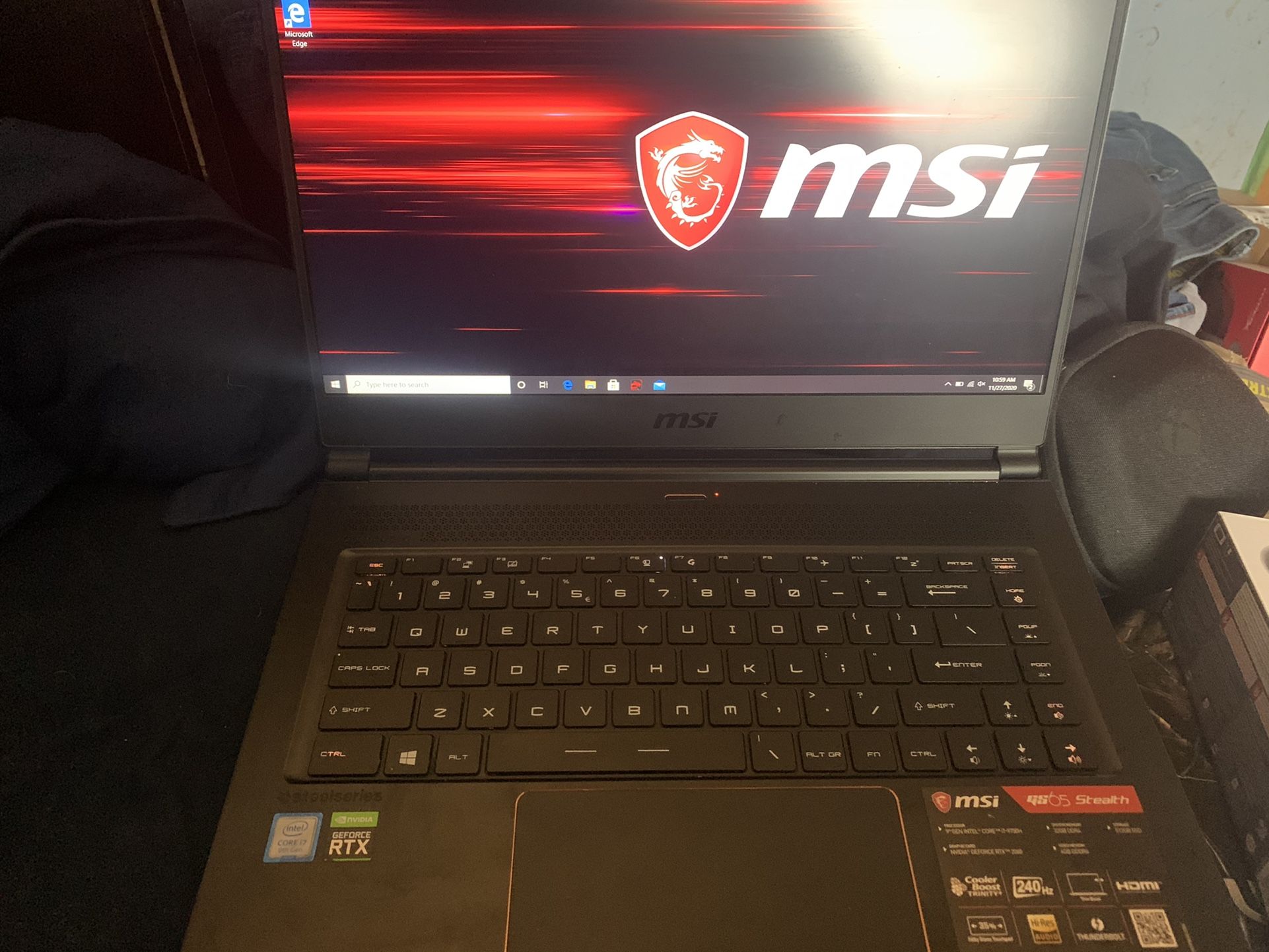 Gaming Laptop. MSI Stealth GE 65