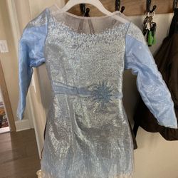 Girls Elsa Costume Size 3-4 Frozen 