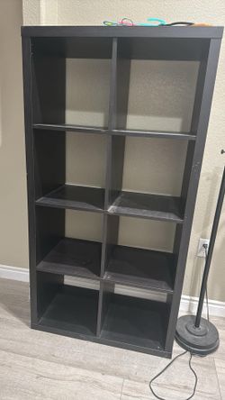 Black 8 cube Bookshelf/ Storage Shelves