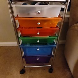 7 Drawer Rolling Cart For Art Or School Or Home Supplies