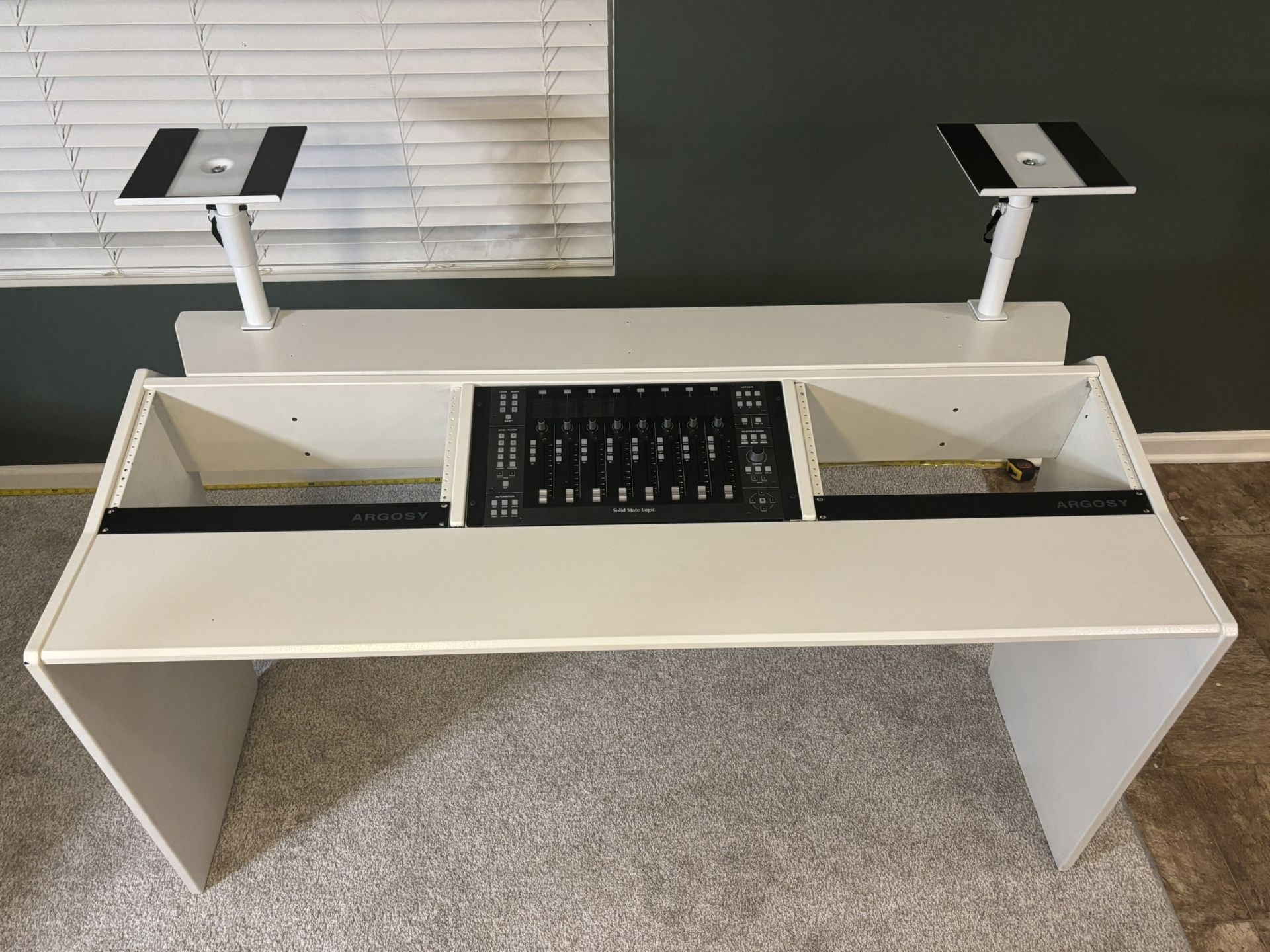 SSL UF8 With custom Studio Desk 