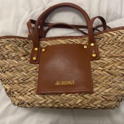 JACQUEMUS Beige & Brown Les Classiques 'Le Petit Panier Soli' Tote