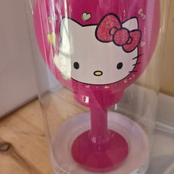 Hello Kitty  Glass Goblet