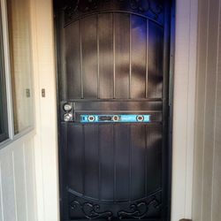 Security Door Heavy-Duty 36x80 Black (Installation Included)