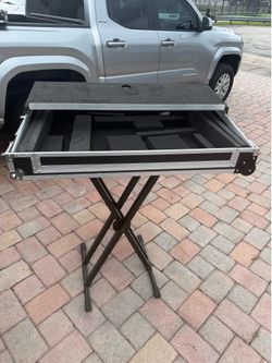 DJ CONTROLLER CASE FITS SZ SZ2 RANE4 WITH WHEELS AND LAPTOP TRAY