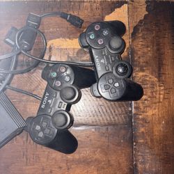 Ps2 with controllers and cables