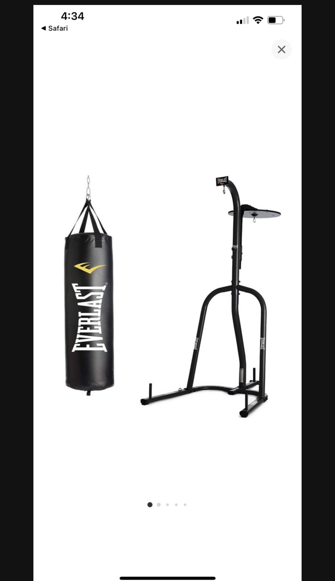 EVERLAST Dual-Station Heavy Bag and Speed Bag Stand
