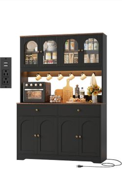 71" kitchen pantry with power outlets