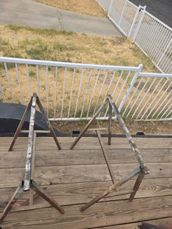 Sawhorse set metal